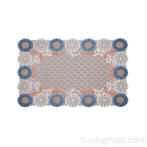 Nouveaux sets de table en dentelle rectangulaire avec motif de conception